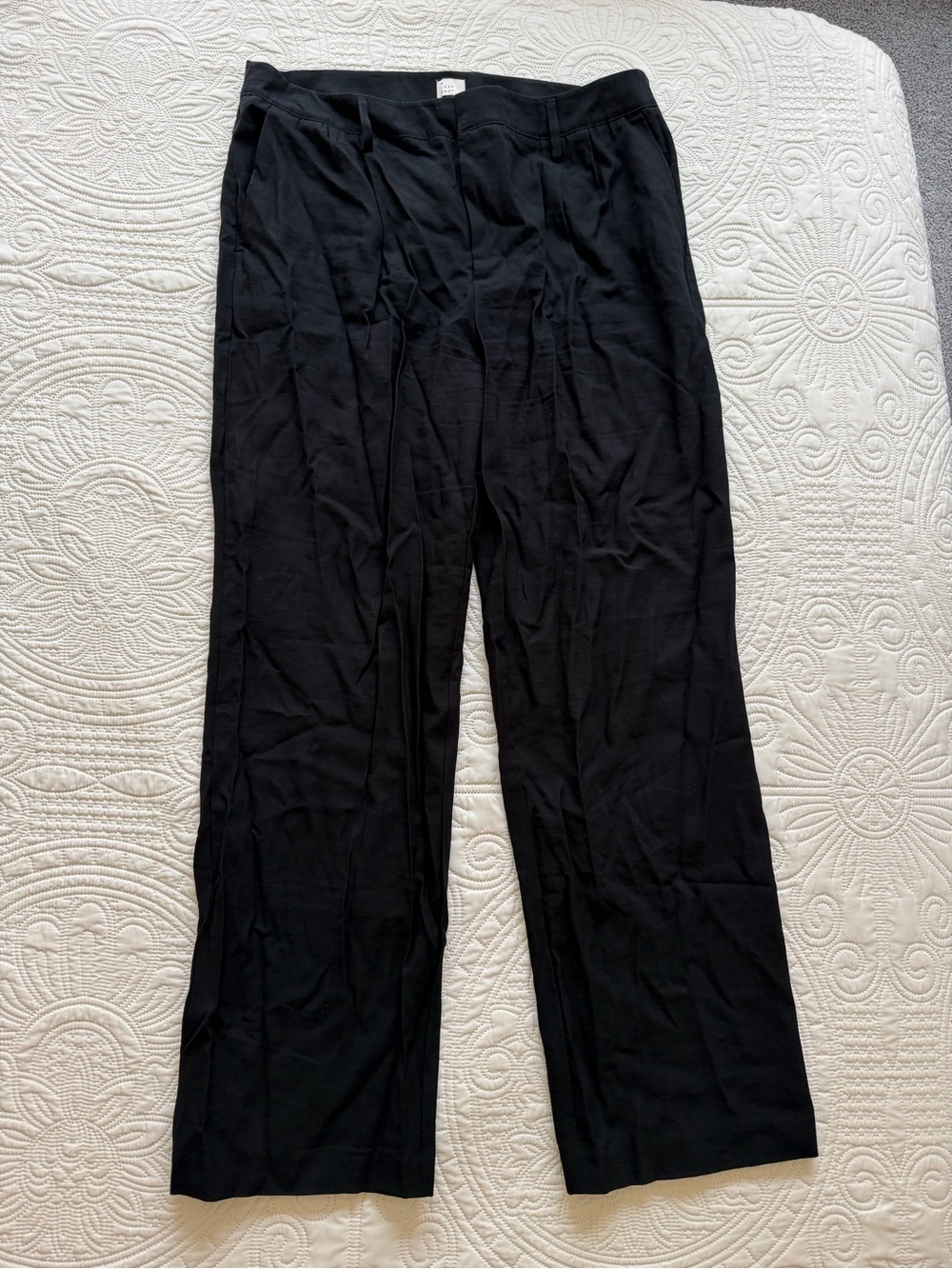a new day Black Wide-Leg Pull-On Pants
